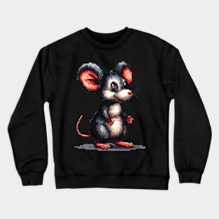 Pixelated Mouse Artistry Crewneck Sweatshirt